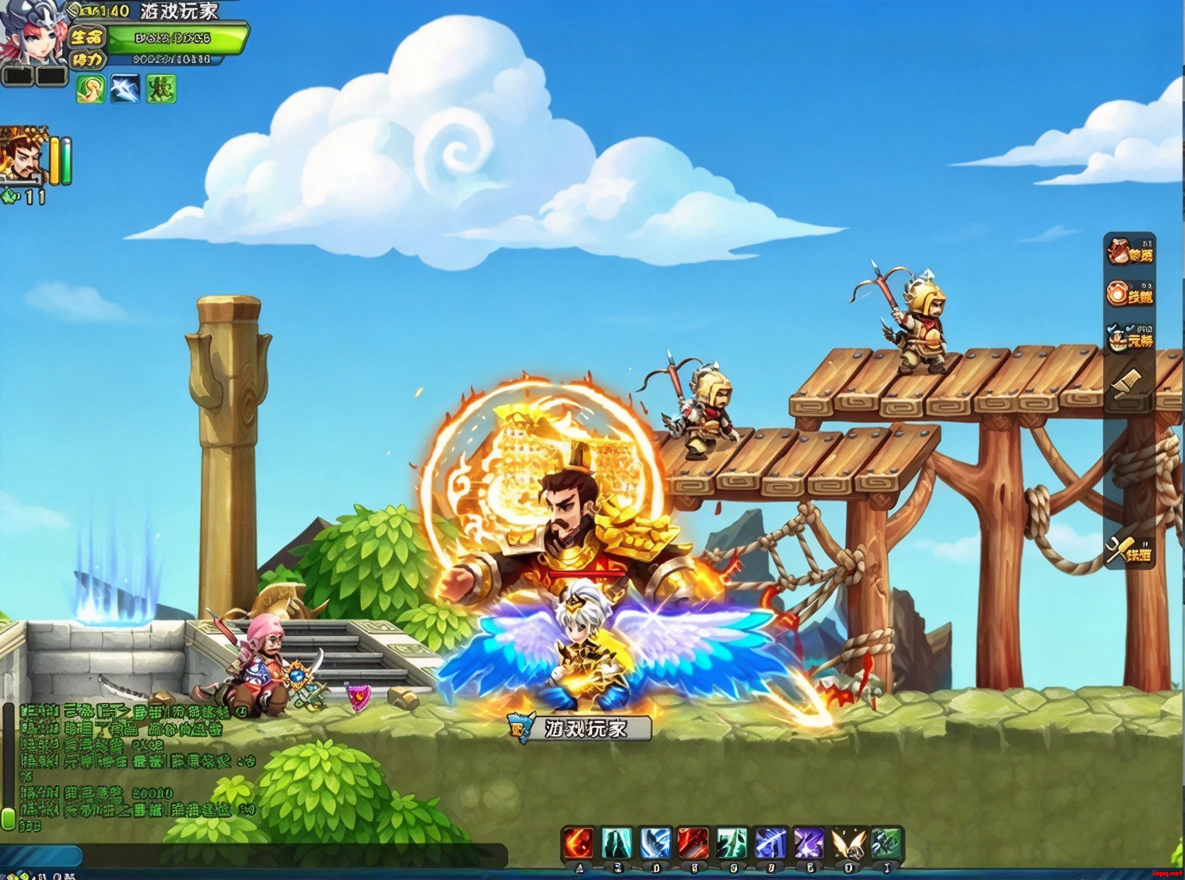QQ三国元神单机版6.0第2版：自动拾取+强化+20、150级假人离线畅玩
